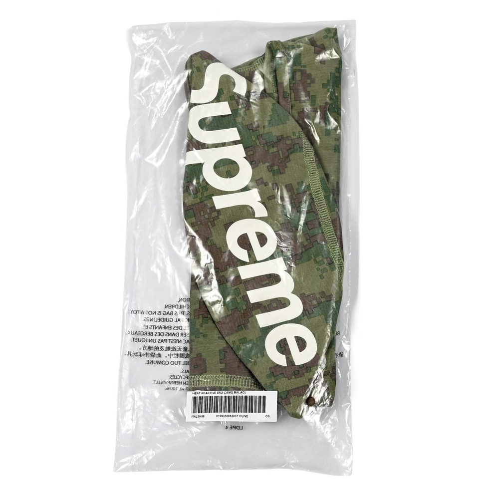 Supreme Heat Reactive Digi Camo Balaclava Green FW25 Skater Limited - In Hand ✅